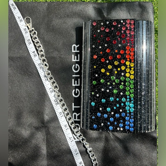 Crystal Embellished Party
Clutch/Color: Charcoal 
Kurt Geiger London
$120 NEW - Picture 16 of 16